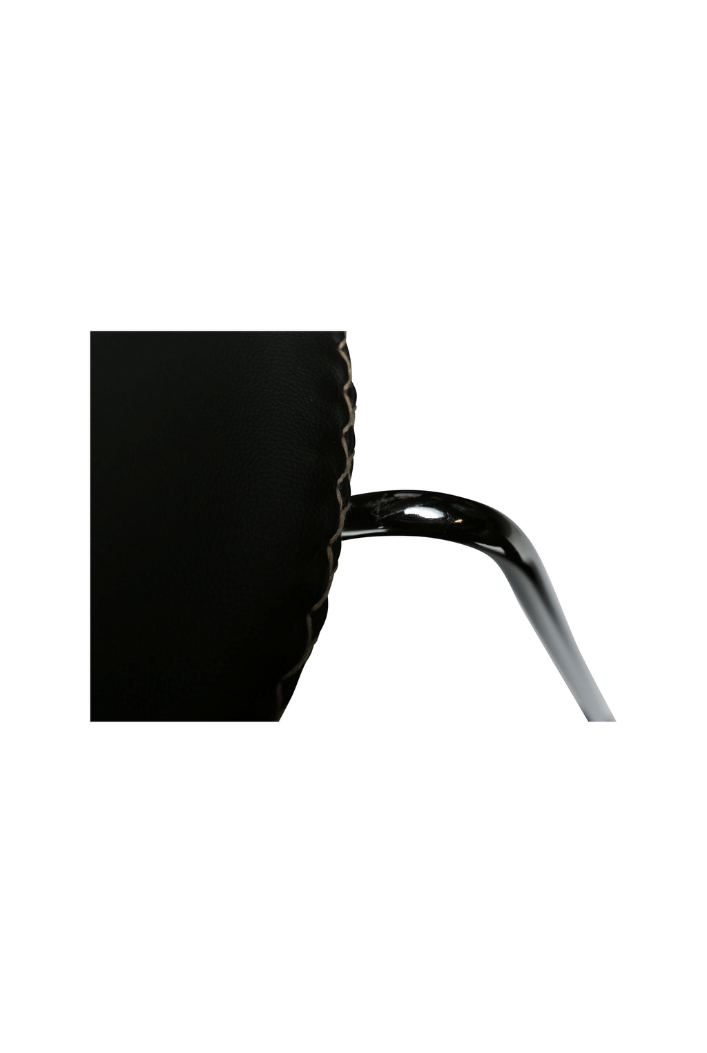 Flair Spisestol i skinn - chrome ben