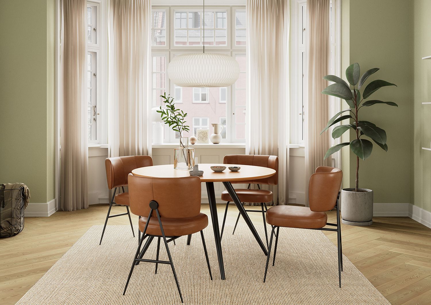 Roost Spisestol  i kunstskinn